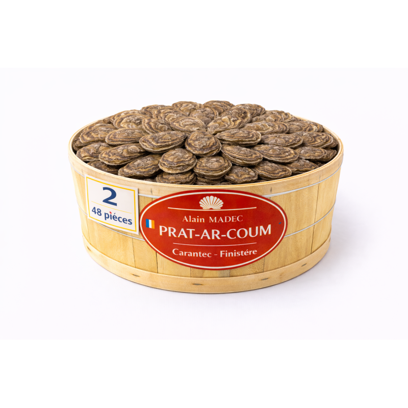 Huîtres Bretagne Alain Madec n°2 – bourriche 48 pièces 5 kg