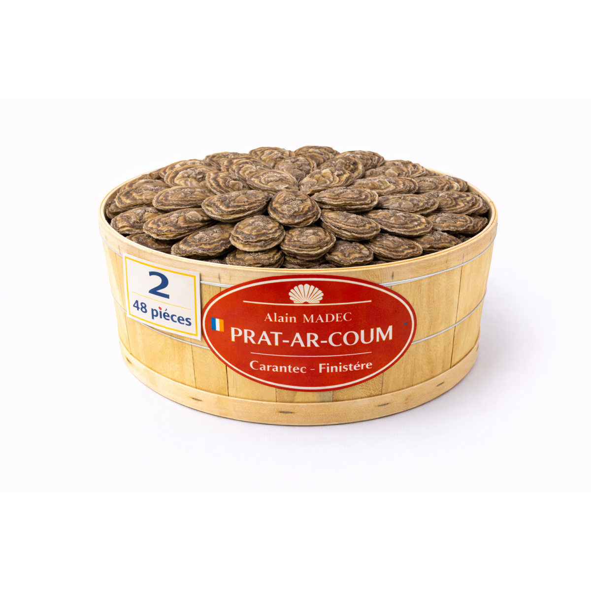 Huîtres Bretagne Alain Madec n°2 – bourriche 48 pièces 5 kg