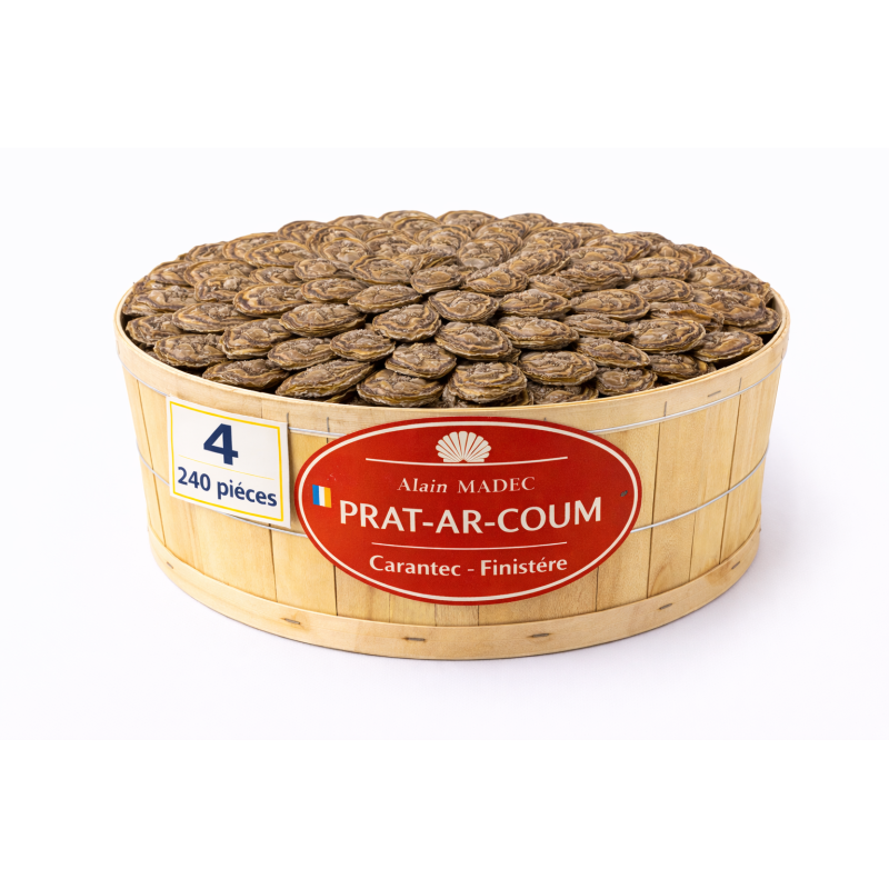 Huîtres Bretonnes Alain Madec n°4 – bourriche 240 pièces
