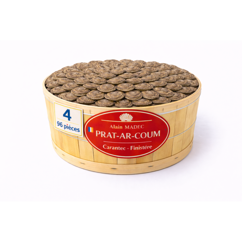 Huîtres Bretonnes Alain Madec n°4 – bourriche 96 pièces