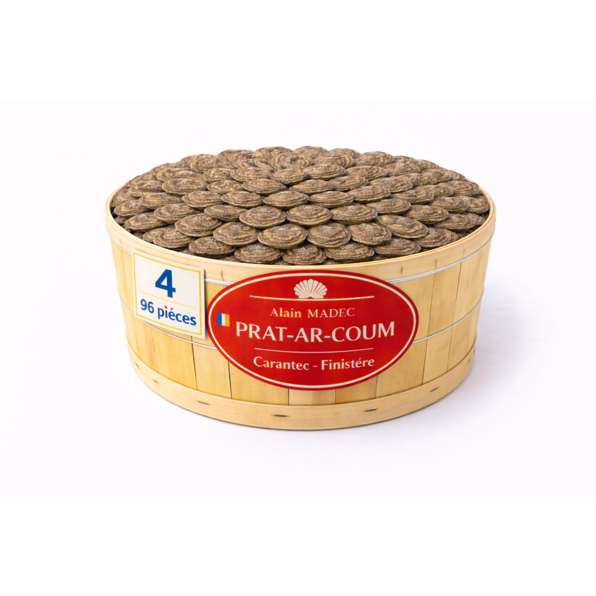 Huîtres Bretonnes Alain Madec n°4 – bourriche 96 pièces