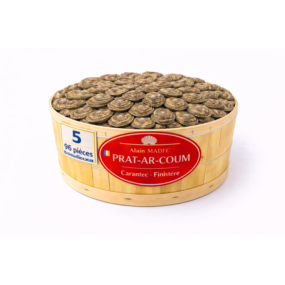 Huîtres Bretonnes Alain Madec n°5 – bourriche 96 pièces