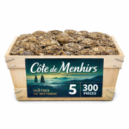 Huîtres Bretonnes Côte de Menhirs n°5 – bourriche 300 pièces