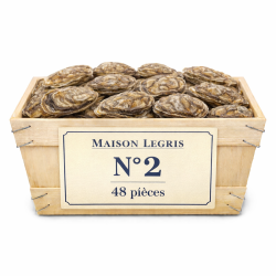 Huîtres Bretonnes Maison Legris n°2 – bourriche 48 pièces