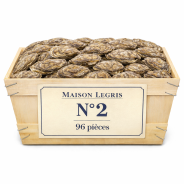 Huîtres Bretonnes Maison Legris n°2 – bourriche 96 pièces