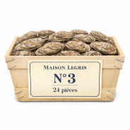 Huîtres Bretonnes Maison Legris n°3 – bourriche 24 pièces