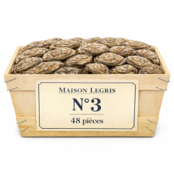 Huîtres Bretonnes Maison Legris n°3 – bourriche 48 pièces