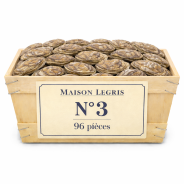 Huîtres Bretonnes Maison Legris n°3 – bourriche 96 pièces