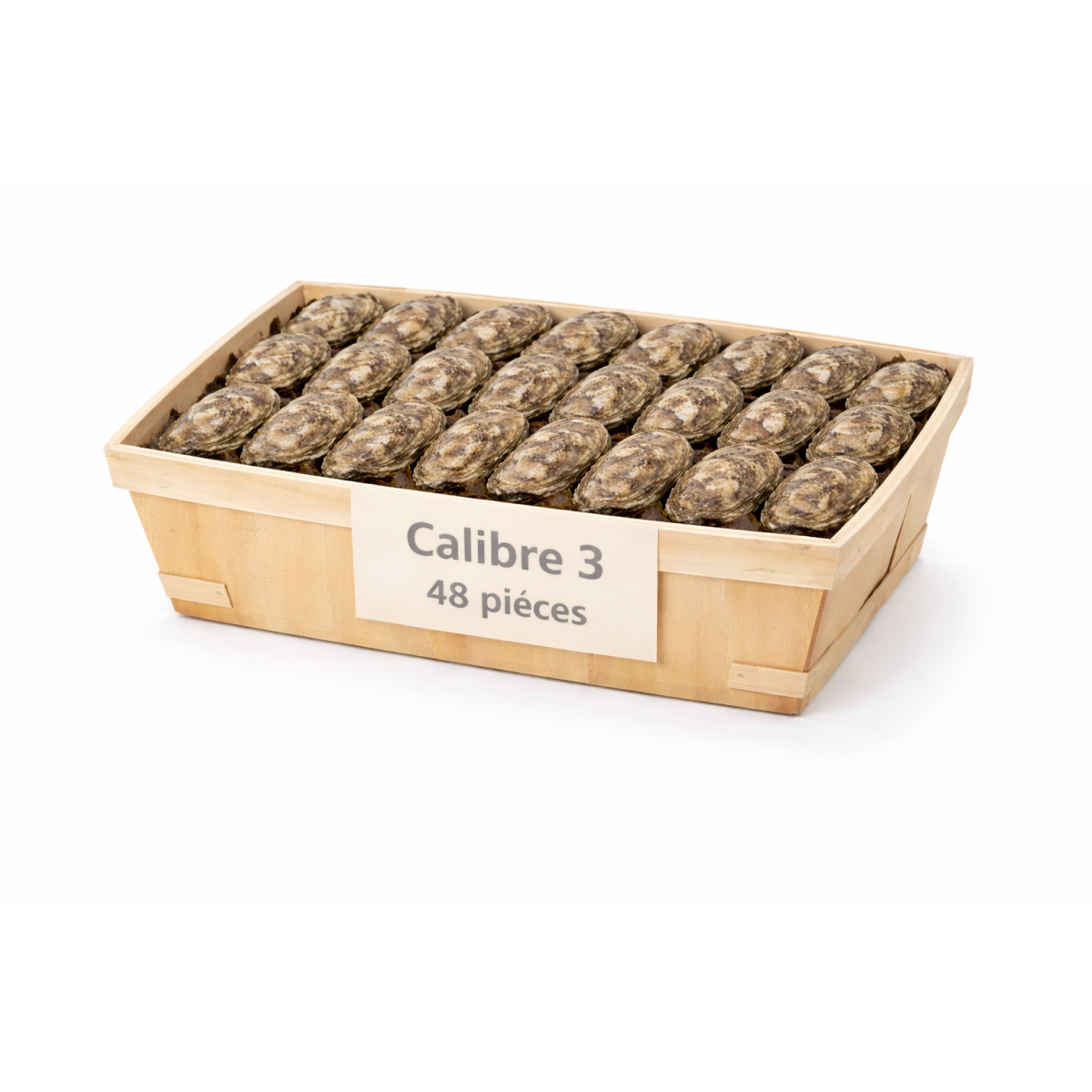 Huîtres Bretonnes Spéciales Maison Legris n°3 – bourriche 48 pièces