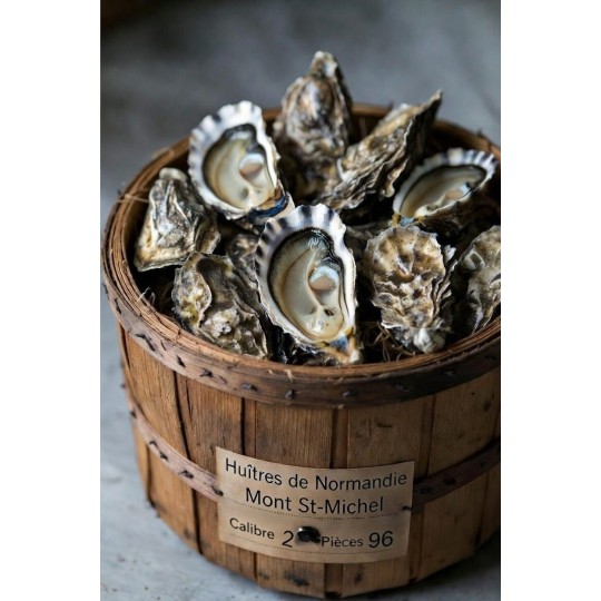 Huîtres normandes Dangaly Mont St-Michel n°2 – bourriche 96 pièces