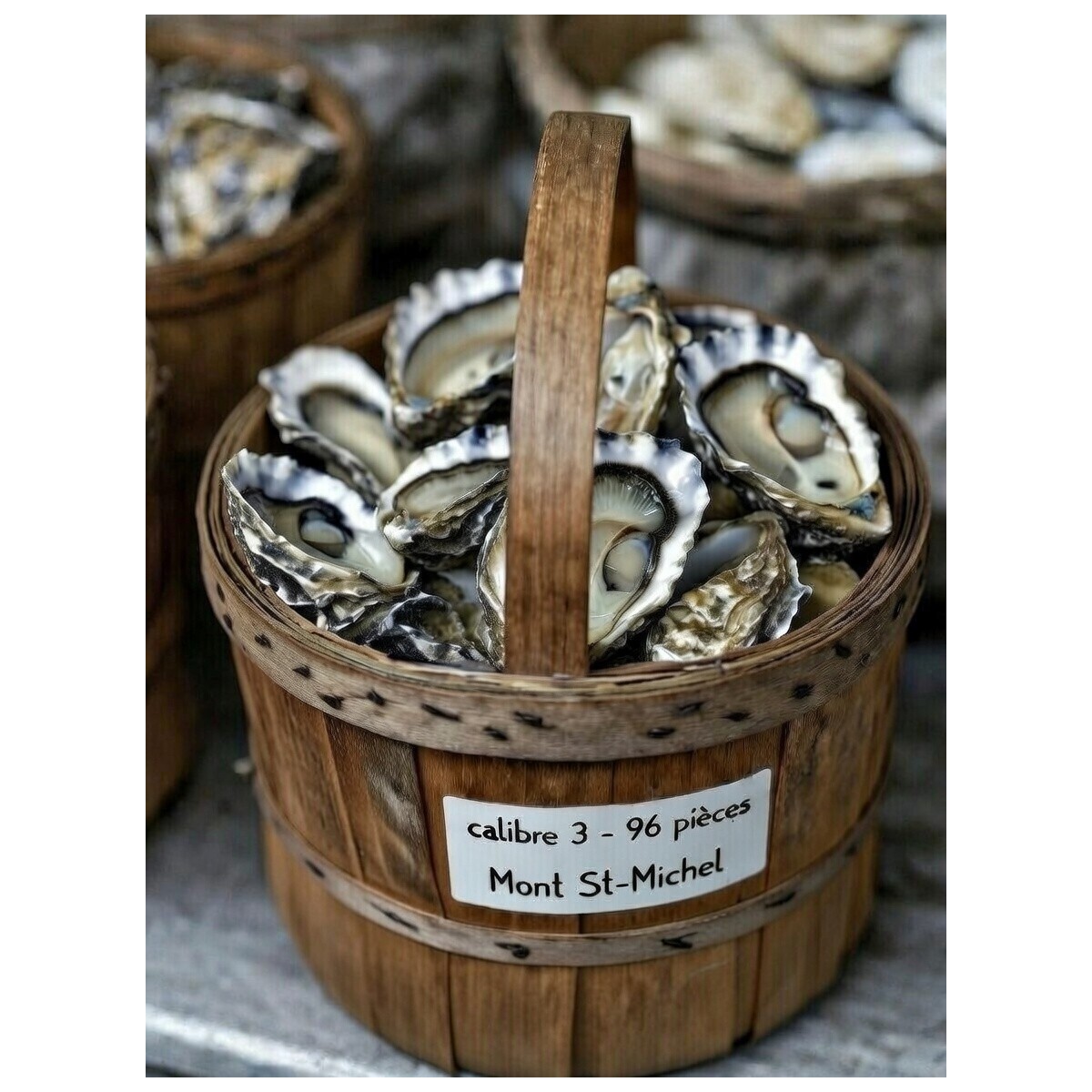 Huîtres normandes Dangaly Mont St-Michel n°3 – bourriche 96 pièces