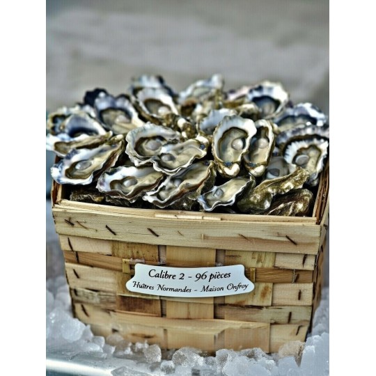 Huîtres normandes Onfroy n°2 – bourriche 96 pièces