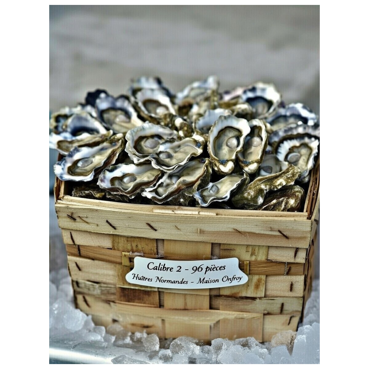 Huîtres normandes Onfroy n°2 – bourriche 96 pièces