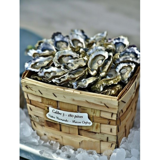 Huîtres normandes Onfroy n°3 – bourriche 180 pièces